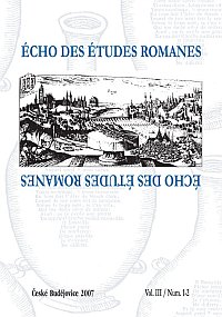 cho des tudes romanes - Vol. III / Num. 1-2